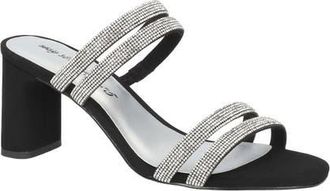 Easy Street Jemma Slide Sandal in Black Lamy Stones at Nordstrom, Size 9.5