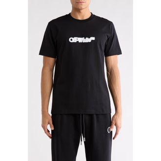 Off-white Spray Paint Arrow Graphic Slim T-Shirt in Black-White at Nordstrom Rack, Size X-Small