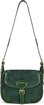 OLD TREND Camellia Genuine Leather Structured Mailbag in Kale at Nordstrom