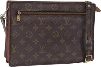 Louis Vuitton Pre-owned Enghien Schoudertas - Dames - Vintage Schoudertas - Bruin - ONE Size - Leer - Vintage