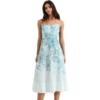 Phase Eight Velicia Floral Dress in Pale Blue at Nordstrom, Size 14