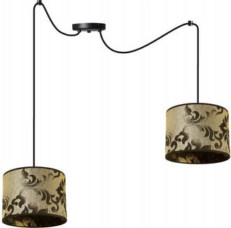 OEM L&aacute;mpara De Techo Colgante, Pantalla Con Estampado De Ara&ntilde;a Dorada