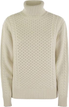 Fabiana Filippi Turtleneck Trui - Dames - Coltruien - Wit - XS - Wol - Truien & Vesten