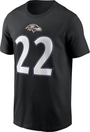 Nike Derrick Henry Baltimore Ravens Nike Mens NFL T-Shirt in Black | N19900A8GF-Z95