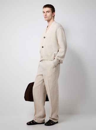 Le 31 Mens Pure European linen pant Paris fit - High rise relaxed