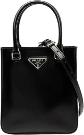 Prada Pre-owned Satchel - Dames - Vintage Shopper - Zwart - ONE Size - Leer - Vintage