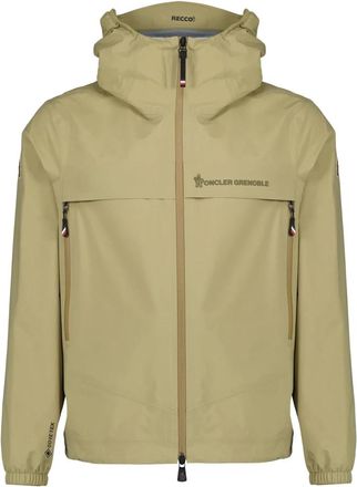 Moncler Shipton Hooded Shell Jacket - Heren - Zomerjassen - Beige - 2XL - Jassen
