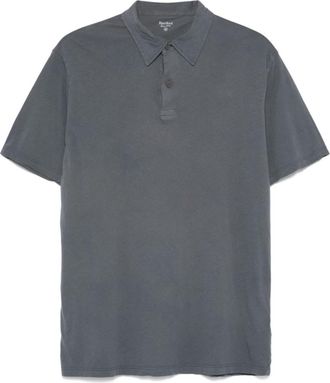 Hartford Grey Cotton Polo Shirt