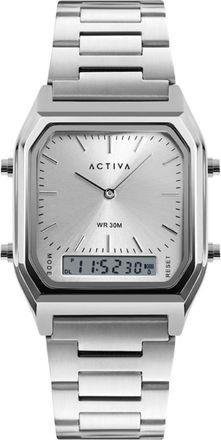 Invicta Activa x Invicta Digital ACW1220-003 Heren Horloge - Quartz Uurwerk - met zilveren Wijzerplaat - 43mm