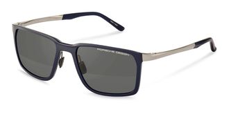 Porsche Design P86002 Polarized B415 Mens Sunglasses Blue Size 58