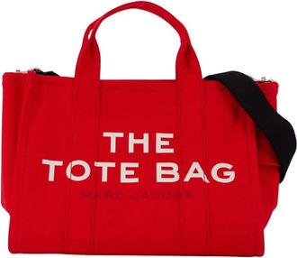 Marc Jacobs Canvas Medium Tote Bag - Dames - Shoppers - Rood - ONE Size - Katoen - Tassen