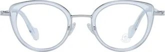 Moncler MO-1047126 Clear Plastic Eyeglasses - White
