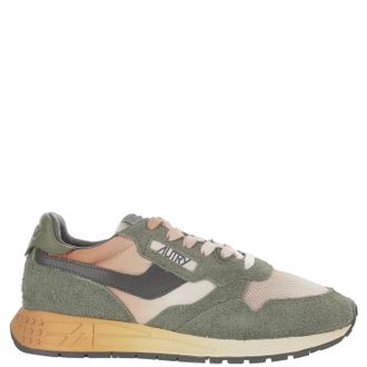 Autry Round Toe Sneakers With Contrast Padded Heel