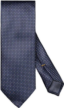 Eton Geometric Silk Jacquard Tie in Navy at Nordstrom