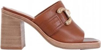 Zinda 1722 Hakken Mules - Dames - Muiltjes - Bruin - 39 EU - Leer - Schoenen