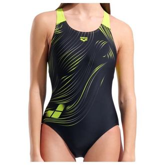 Arena Foliage Swimsuit V Back Lb Badeanzug f&uuml;r Damen | bunt