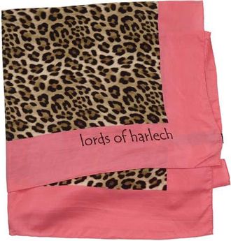 Lords of Harlech Leopard Womens Printed Scarf in Leopard Brown at Nordstrom