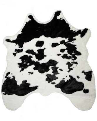 Luxe Faux Fur Luxe Machine Washable Faux Hide Rug