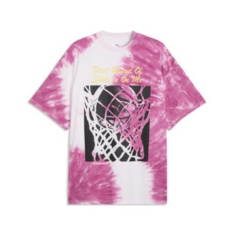 Puma T-shirt da basket oversize What The Fun da uomo, Accessori, Rosa, XXL
