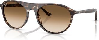 Ray-Ban Brown Gradient Pilot Unisex Sunglasses RB2215 143151 59
