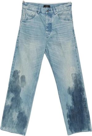 Purple P018 Wide Jeans - Heren - Loose Fit Jeans - Blauw - W31 - Katoen - Jeans