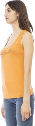 Just Cavalli Orange Viscose Womens Top