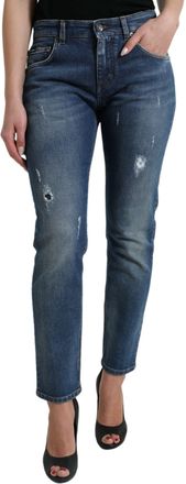 Dolce & Gabbana Versleten Denim Jeans