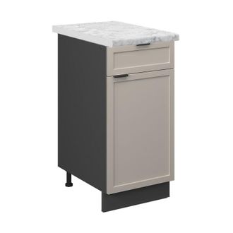 Vicco Mueble Bajo De Cocina Fame-line, Grisbeige, 40 Cm, Et M&aacute;rmol