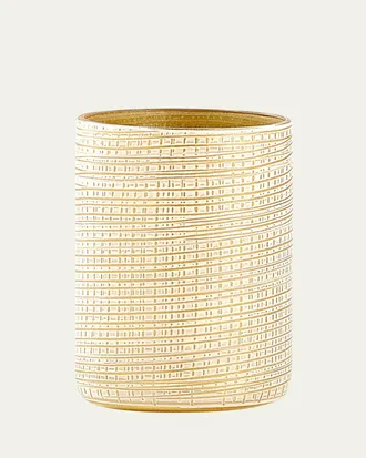 Labrazel Woven Brush Holder, Gold