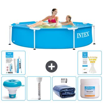 Intex Piscina Con Estructura Redonda - 244x51 Cm - 7-piezas S22446