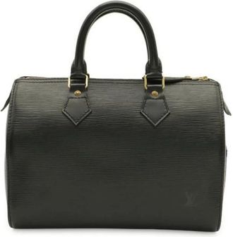 Louis Vuitton Pre-owned Boston Bag - Dames - Vintage Handtas - Zwart - ONE Size - Leer - Vintage