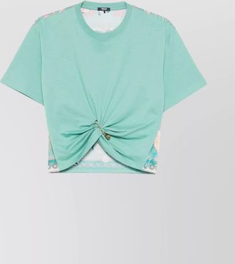 Versace safety pin twist baroque t-shirt