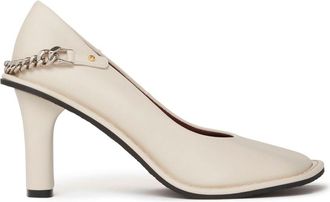 Stella McCartney Ryder Falabella Chain pumps - women - Rubber/Recycled Polyester/Recycled Polyester - 35.5 - Neutrals