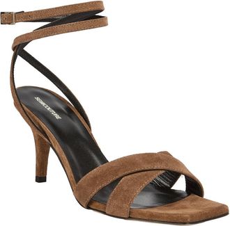 Semicouture Womens Heeled Sandals Y6sz40 Brown Suede