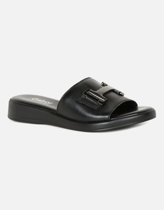 Gabor Womens Oaty Womens Mule Sandals - Black - Size: 4.5