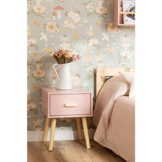 Sklum Sklum - Mesita de noche en mdf y madera de pino Tom Kids