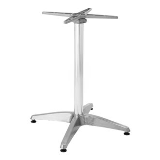 Oviala Pata de mesa con sistema basculante 72 cm en aluminio gris