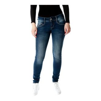 Herrlicher Gila Slim Jeans - Dames - Slim Fit Jeans - Blauw - W31 L32 - Katoen - Jeans