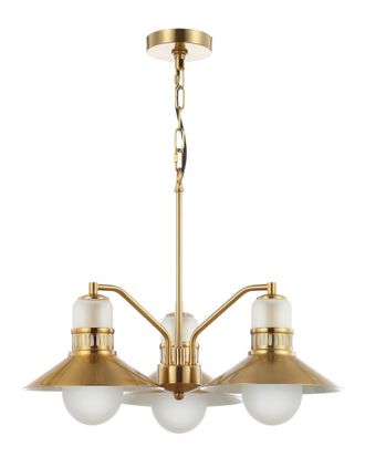 Jonathan Y Designs Jonathan Y Colin 3-Light 22In Adjustable Retro Hurricane Led Chandelier