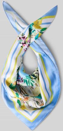 Milano Milano Italy Seidentuch im Allover-Look in Hellblau, Gr&ouml;&szlig;e 1