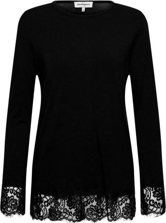 &Co Woman Violet Top - Dames - Longsleeves - Zwart - XS - Tops