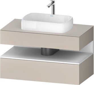 Duravit Duravit Qatego Consola Mueble Bajo Lavabo, 1 Extra&iacute;ble, 1 Caj&oacute;n