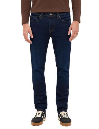 Mustang Slim-fit-Jeans MUSTANG Herren Style Vegas Slim, Herren, Gr. 29, L&auml;nge 32, 902 dunkelblau, Denim/Jeans, 98% Baumwolle, 2% Elasthan, slim fit, Jeans Sli