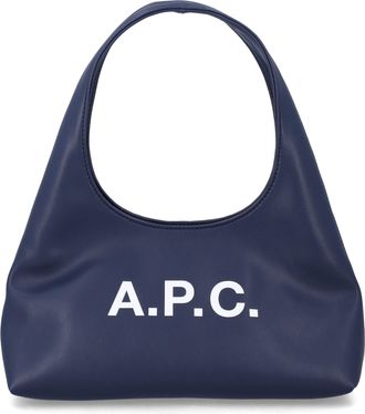 A.P.C. White Recycled Leather Baby Ninon Bag