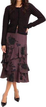 Allison New York Crawford Skirt In Brown Floral