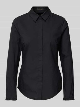 More & More More & More Regular Fit Hemdbluse mit verdeckter Knopfleiste in Black, Gr&ouml;&szlig;e 34
