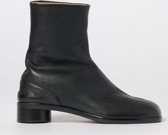 Maison Margiela Stivaletti Tabi in pelle ovina con chiusura laterale