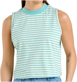 Dedicated Top Namsos Stripes Top für Damen | grau