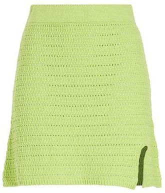 8 by YOOX COTTON BLEND CABLE KNIT MINI SKIRT