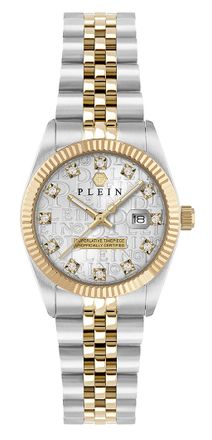 Philipp Plein Date Superlative Womens Multicolour Watch PWNFA0425 - Silver & Gold Stainless Steel - One Size